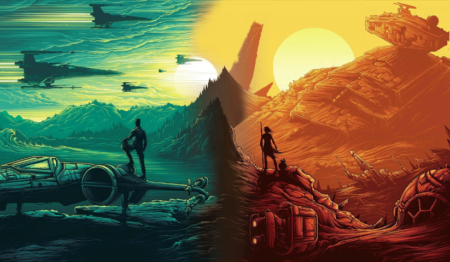 لوحة star wars – قطعة واحدة – برشة أحجام | ديكور دارك