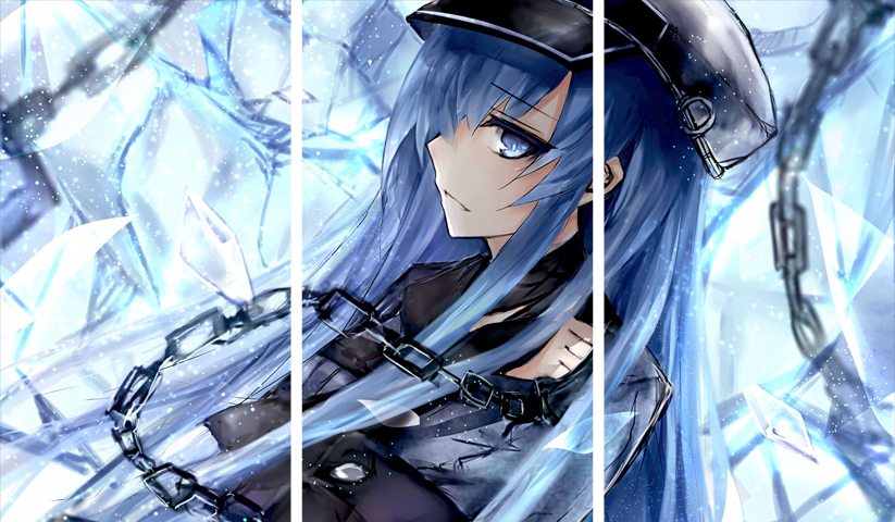 لوحة Akame ga Kill! – ثلاثة قطع – برشة أحجام | ديكور دارك