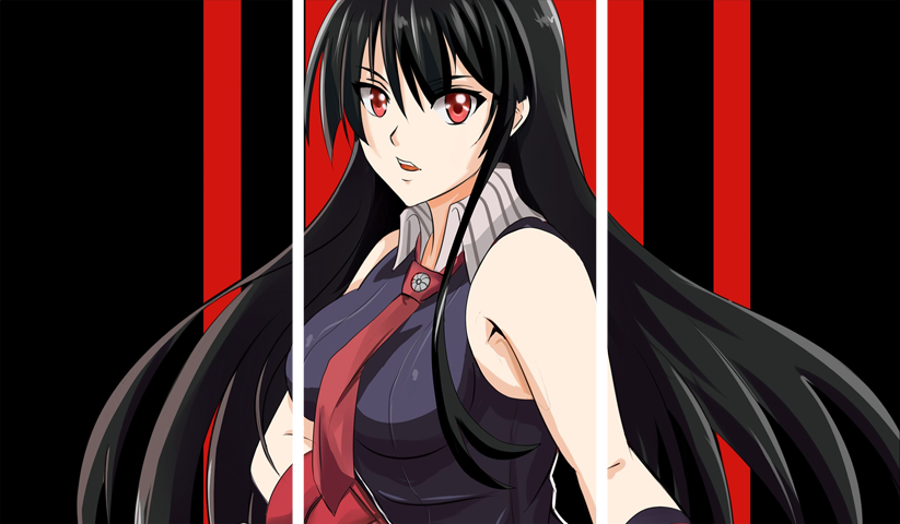 لوحة Akame ga Kill! – ثلاثة قطع – برشة أحجام | ديكور دارك