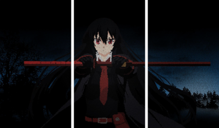 لوحة Akame ga Kill! – ثلاثة قطع – برشة أحجام | ديكور دارك