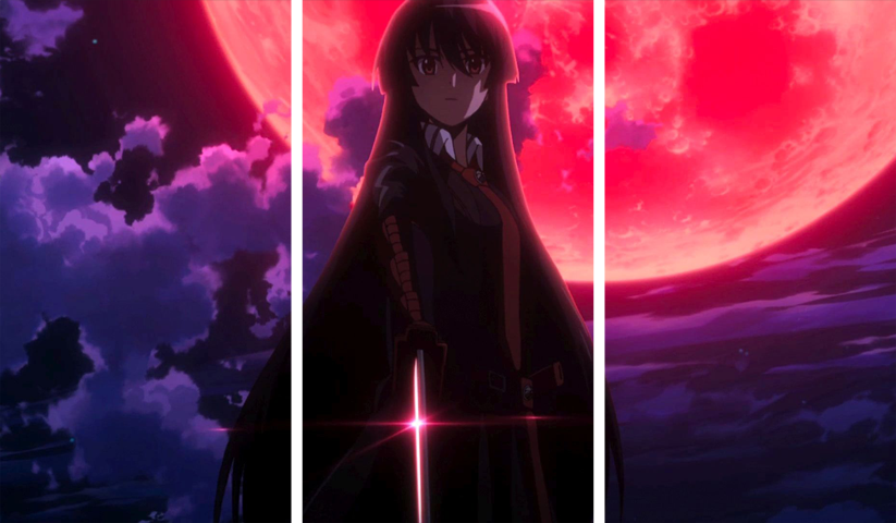 لوحة Akame ga Kill! – ثلاثة قطع – برشة أحجام | ديكور دارك
