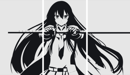 لوحة Akame ga Kill! – ثلاثة قطع – برشة أحجام | ديكور دارك