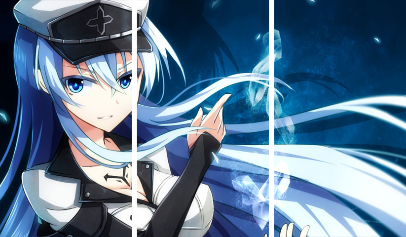 لوحة Akame ga Kill! – ثلاثة قطع – برشة أحجام | ديكور دارك