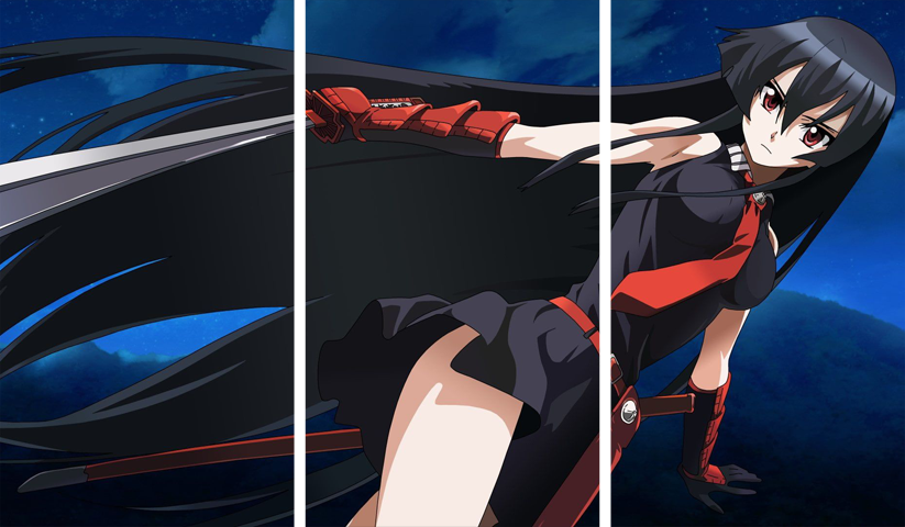 لوحة Akame ga Kill! – ثلاثة قطع – برشة أحجام | ديكور دارك