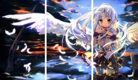 لوحة Angel Beats! – ثلاثة قطع – برشة أحجام | ديكور دارك