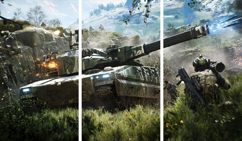 Battlefield – 3 Panneaux – Plusieurs Tailles | Décoration Maison