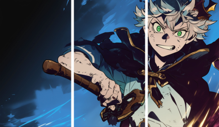 Black Clover – 3 Panels – Multiple Sizes | Home Decor