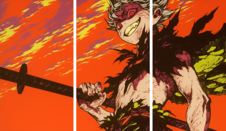 Black Clover – 3 Panels – Multiple Sizes | Home Decor