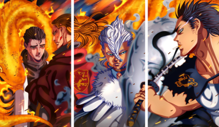 Black Clover – 3 Panels – Multiple Sizes | Home Decor