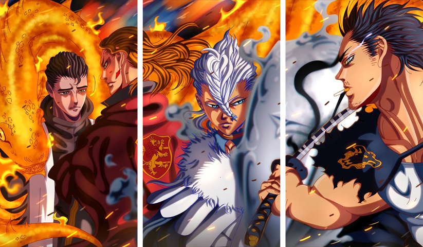 Black Clover – 3 Panels – Multiple Sizes | Home Decor