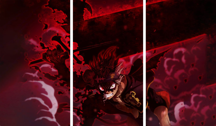 Black Clover – 3 Panels – Multiple Sizes | Home Decor