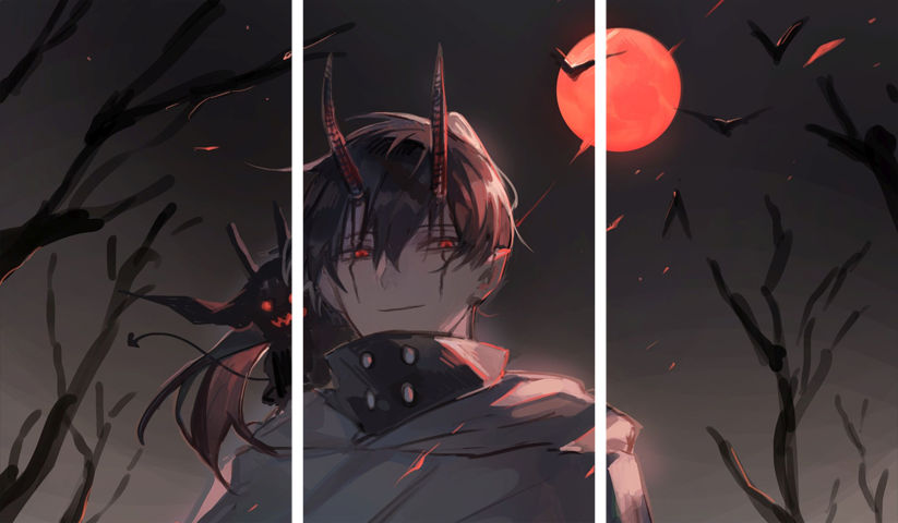 Black Clover – 3 Panels – Multiple Sizes | Home Decor