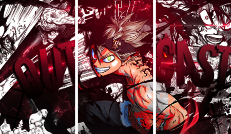 Black Clover – 3 Panels – Multiple Sizes | Home Decor