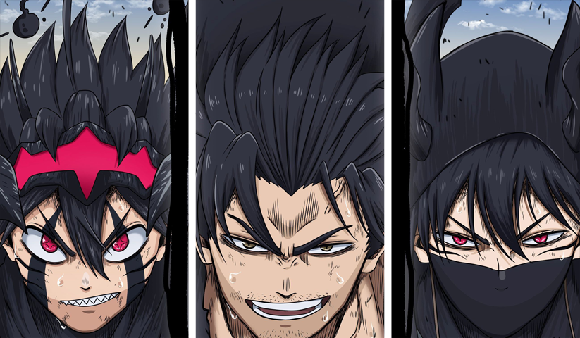 Black Clover – 3 Panels – Multiple Sizes | Home Decor