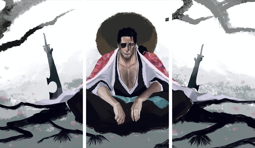 لوحة Bleach – ثلاثة قطع – برشة أحجام | ديكور دارك