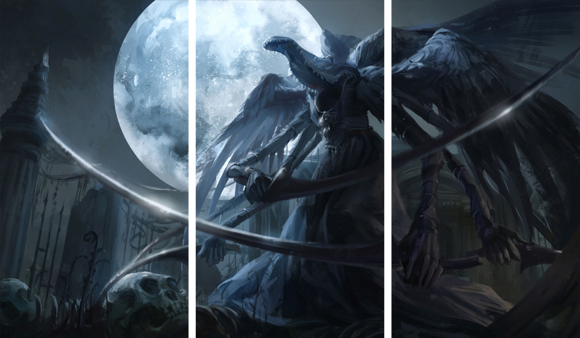 Bloodborne – 3 Panels – Multiple Sizes | Home Decor