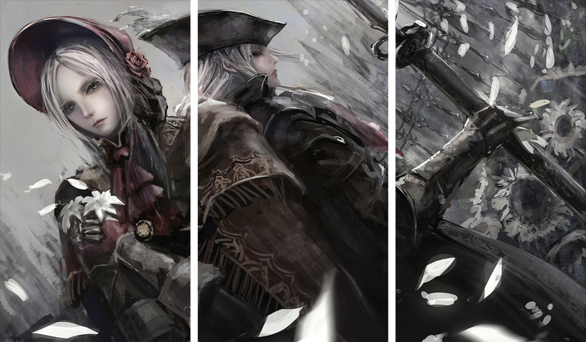 Bloodborne – 3 Panels – Multiple Sizes | Home Decor