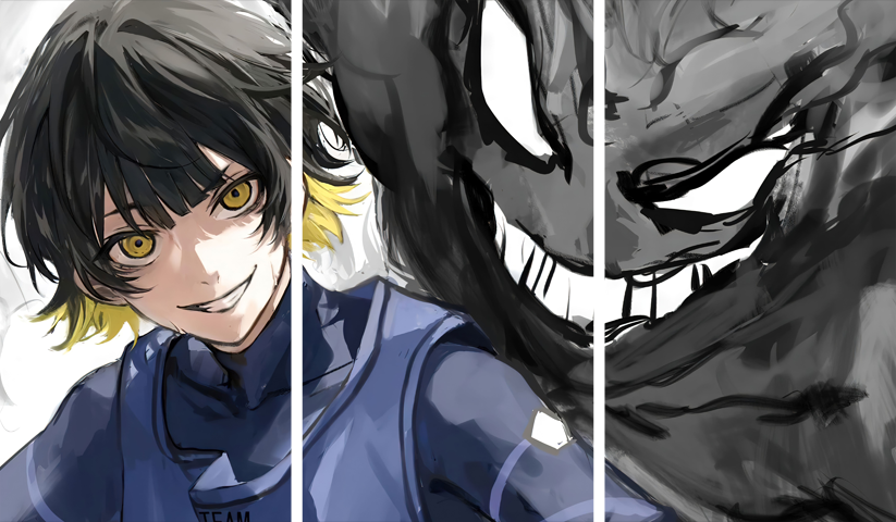 Blue Lock – 3 Panneaux – Plusieurs Tailles | Décoration Maison