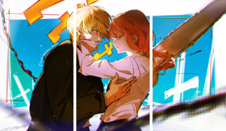 Chainsaw Man – 3 Panneaux – Plusieurs Tailles | Décoration Maison