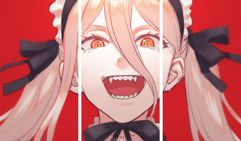 Chainsaw Man – 3 Panels – Multiple Sizes | Home Decor