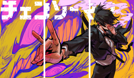 Chainsaw Man – 3 Panels – Multiple Sizes | Home Decor