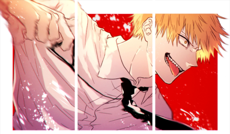 Chainsaw Man – 3 Panneaux – Plusieurs Tailles | Décoration Maison