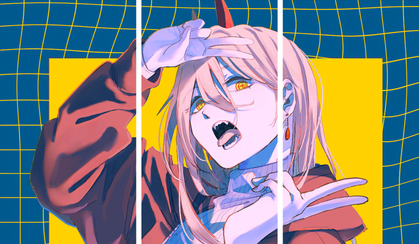 Chainsaw Man – 3 Panels – Multiple Sizes | Home Decor