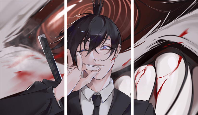 Chainsaw Man – 3 Panels – Multiple Sizes | Home Decor