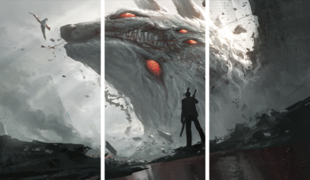 Chainsaw Man – 3 Panels – Multiple Sizes | Home Decor