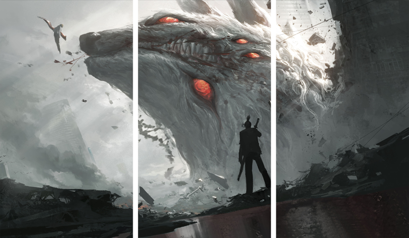 Chainsaw Man – 3 Panels – Multiple Sizes | Home Decor