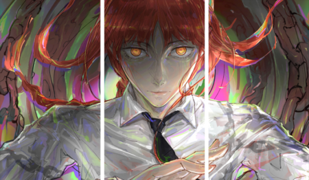 Chainsaw Man – 3 Panels – Multiple Sizes | Home Decor