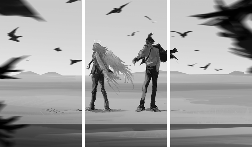 Chainsaw Man – 3 Panels – Multiple Sizes | Home Decor