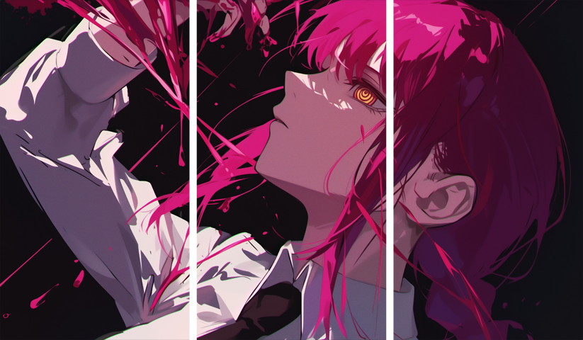 Chainsaw Man – 3 Panels – Multiple Sizes | Home Decor