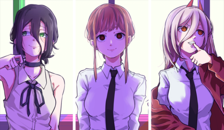 Chainsaw Man – 3 Panneaux – Plusieurs Tailles | Décoration Maison