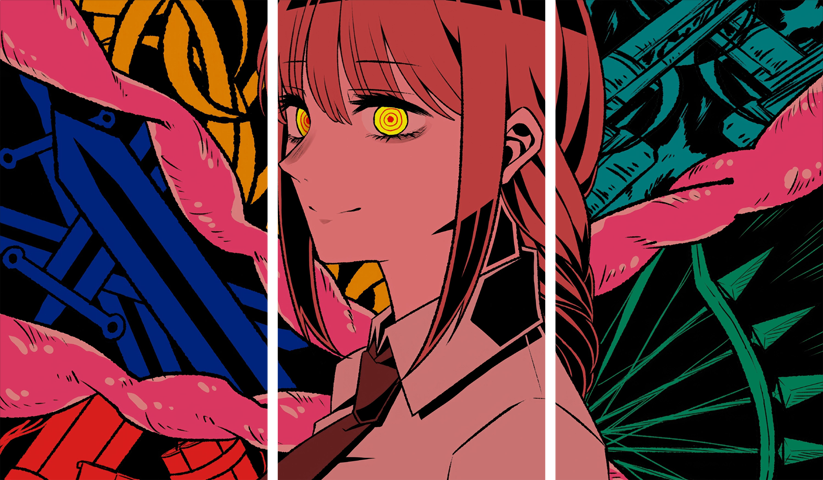 Chainsaw Man – 3 Panels – Multiple Sizes | Home Decor