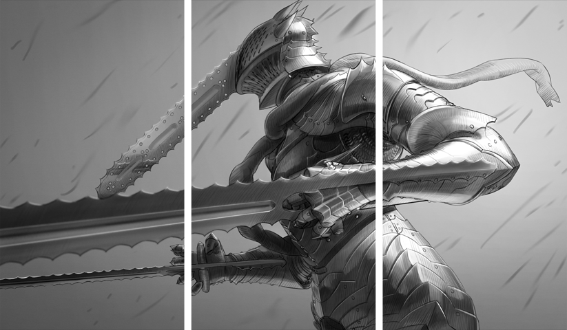 Chainsaw Man – 3 Panels – Multiple Sizes | Home Decor