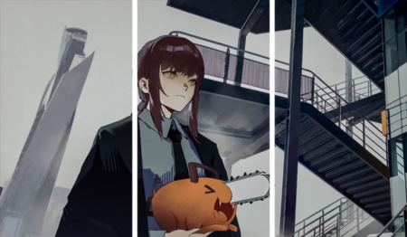 Chainsaw Man – 3 Panneaux – Plusieurs Tailles | Décoration Maison