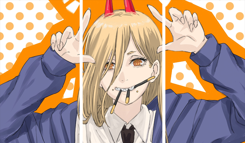 Chainsaw Man – 3 Panels – Multiple Sizes | Home Decor