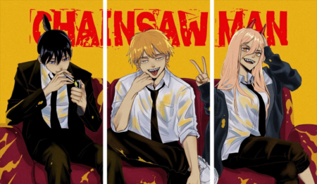 Chainsaw Man – 3 Panels – Multiple Sizes | Home Decor