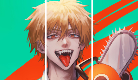 Chainsaw Man – 3 Panels – Multiple Sizes | Home Decor