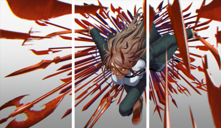 Chainsaw Man – 3 Panels – Multiple Sizes | Home Decor