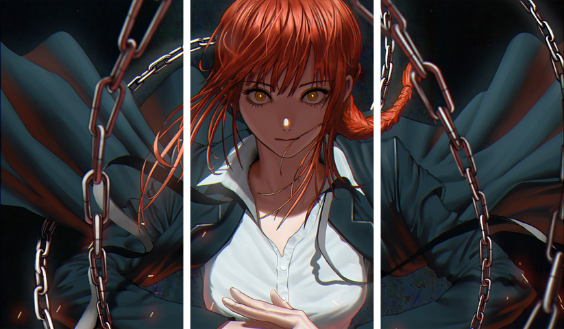 Chainsaw Man – 3 Panels – Multiple Sizes | Home Decor