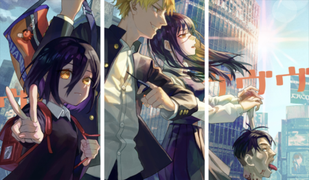 Chainsaw Man – 3 Panels – Multiple Sizes | Home Decor