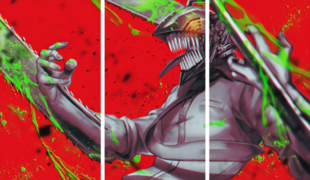 Chainsaw Man – 3 Panels – Multiple Sizes | Home Decor