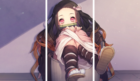 Demon Slayer – 3 Panneaux – Plusieurs Tailles | Décoration Maison