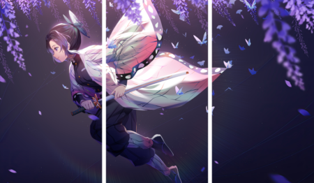 Demon Slayer – 3 Panneaux – Plusieurs Tailles | Décoration Maison