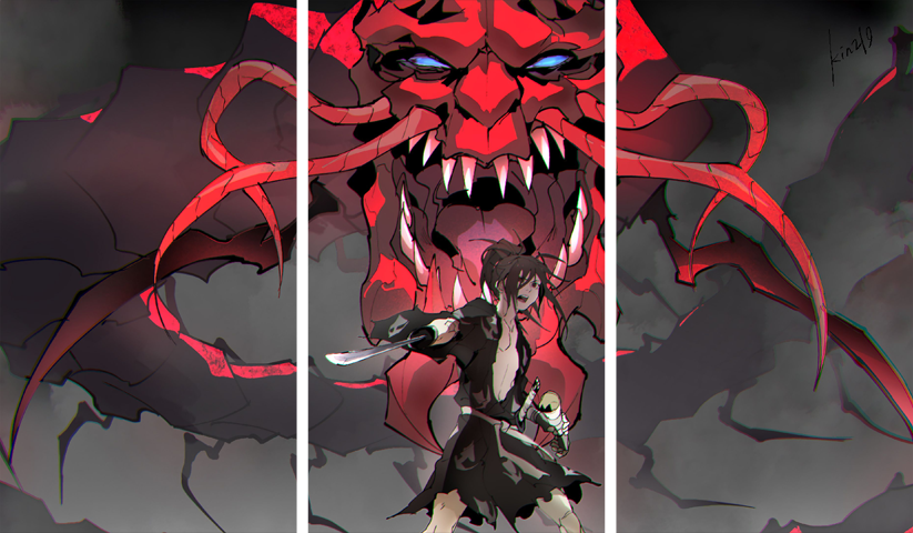 Dororo – 3 Panneaux – Plusieurs Tailles | Décoration Maison