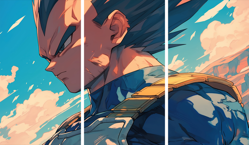 Dragon Ball – 3 Panneaux – Plusieurs Tailles | Décoration Maison