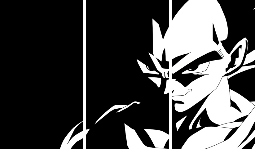 لوحة Dragon Ball – ثلاثة قطع – برشة أحجام | ديكور دارك