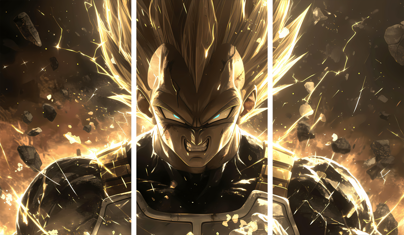 Dragon Ball – 3 Panneaux – Plusieurs Tailles | Décoration Maison